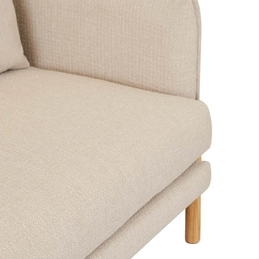 Vittoria Ingrid Three Seater Sofa Buttermilk Tweed
