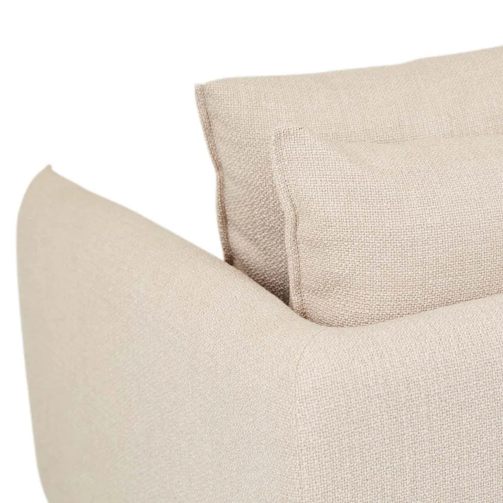 Vittoria Ingrid Three Seater Sofa Buttermilk Tweed