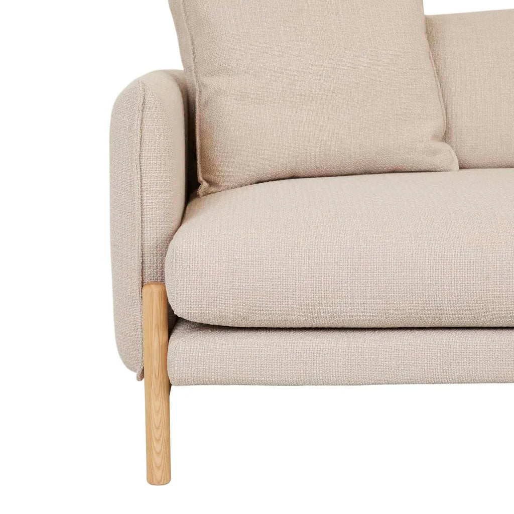 Vittoria Ingrid Three Seater Sofa Buttermilk Tweed