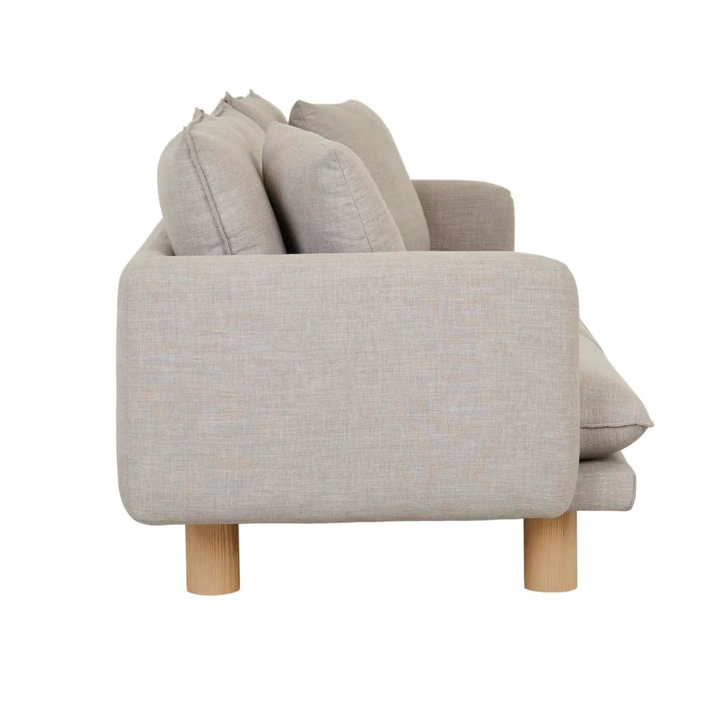 Vittoria Elliot Three Seater Sofa Eames Steel