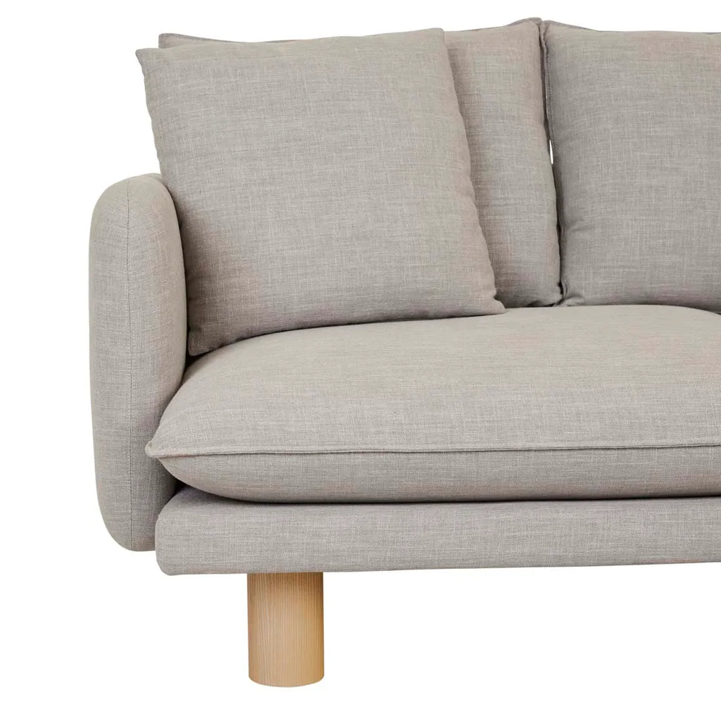 Vittoria Elliot Three Seater Sofa Eames Steel