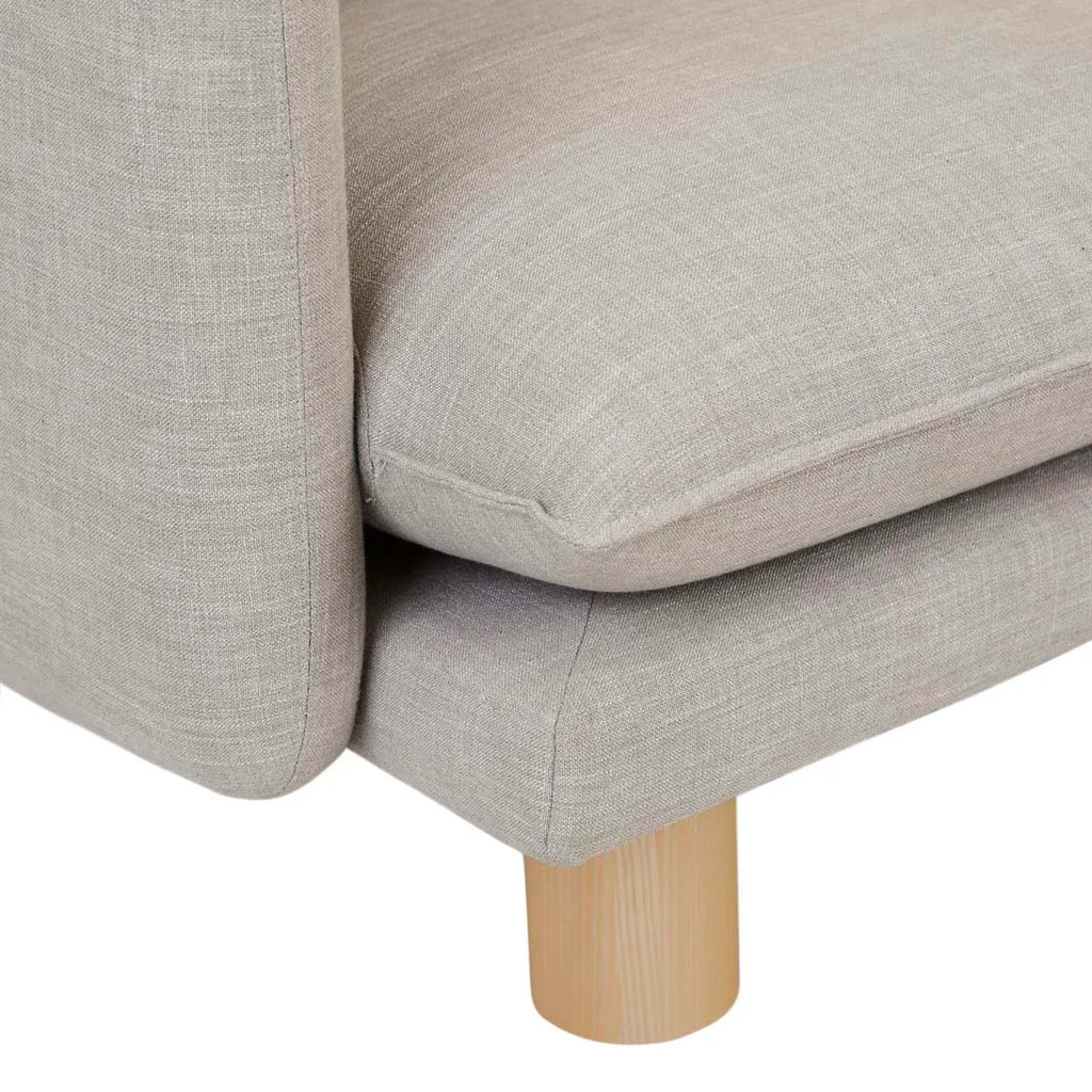 Vittoria Elliot Three Seater Sofa Eames Steel