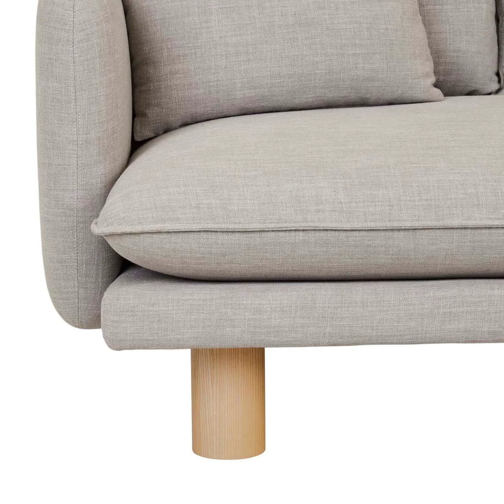 Vittoria Elliot Three Seater Sofa Eames Steel