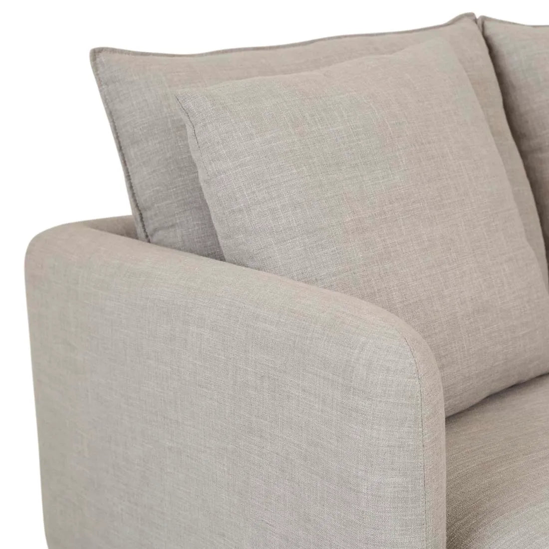 Vittoria Elliot Three Seater Sofa Eames Steel