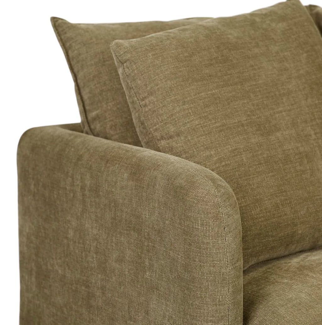 Vittoria Elliot Four Seater Sofa Copeland Olive