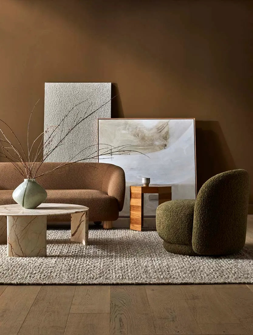Ina Chair Moss Sherpa