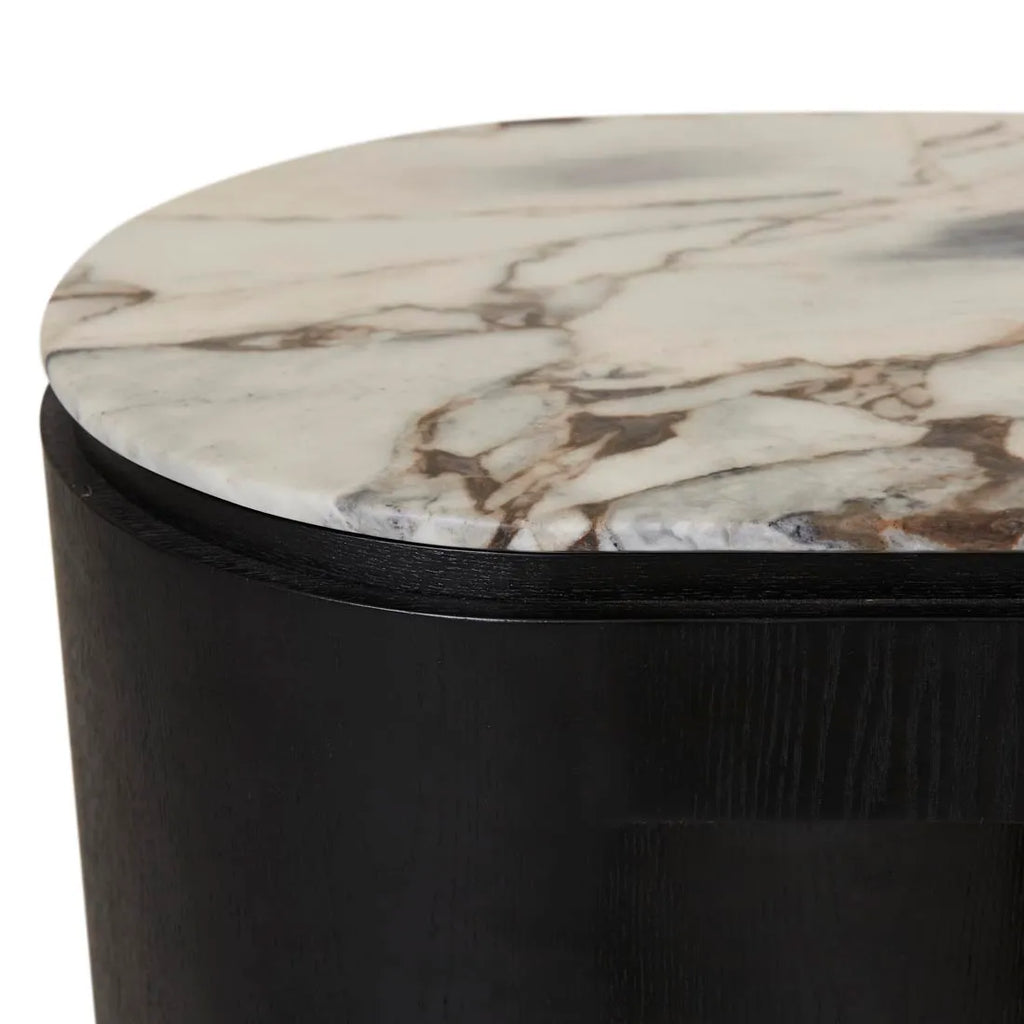 Pluto Marble Console Black