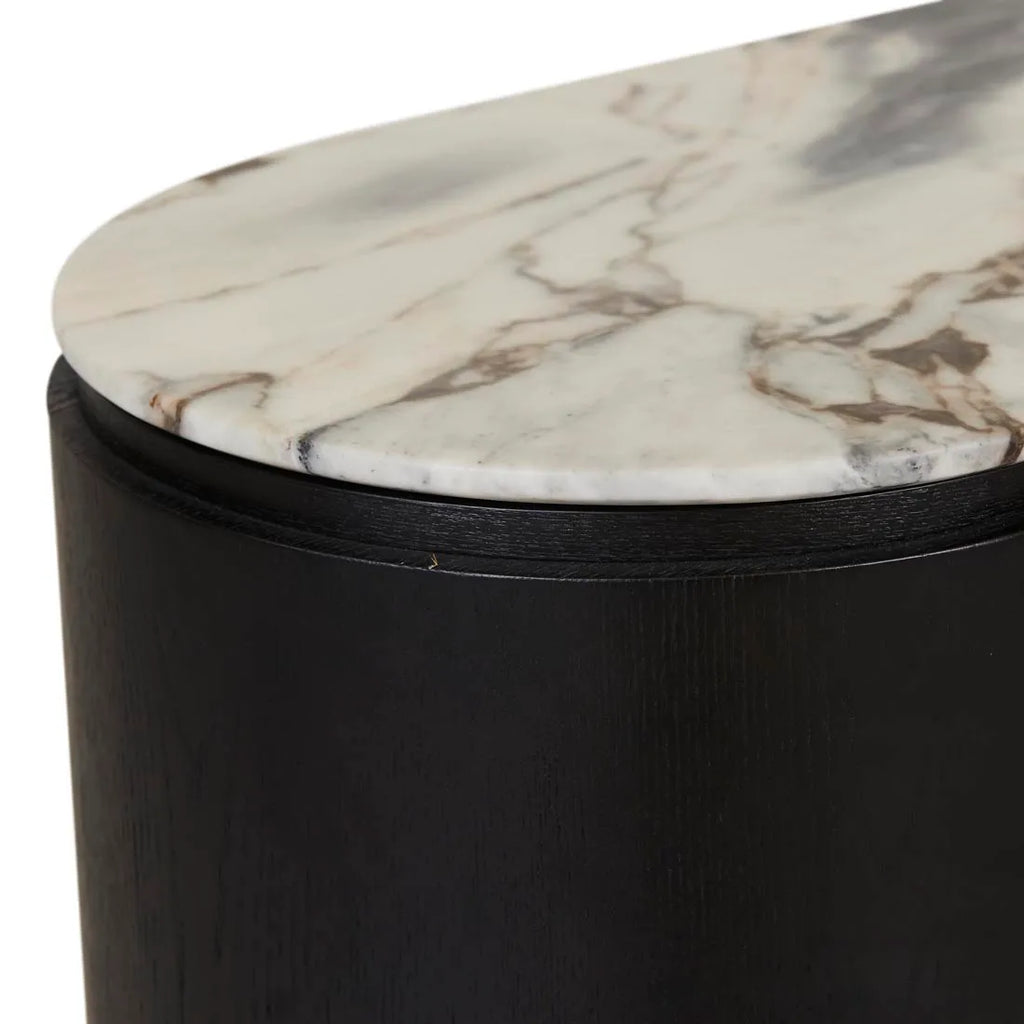 Pluto Marble Console Black