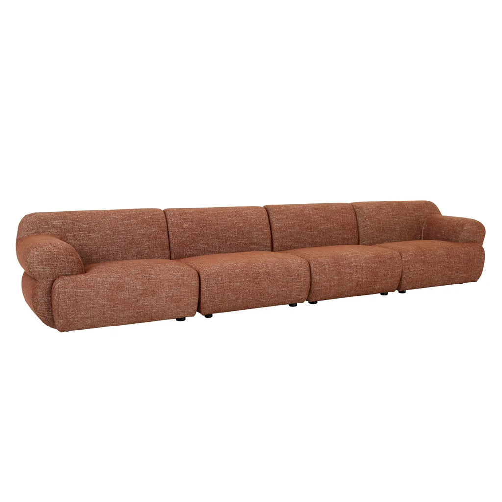 Juno Cloud Left Arm Sofa Brick