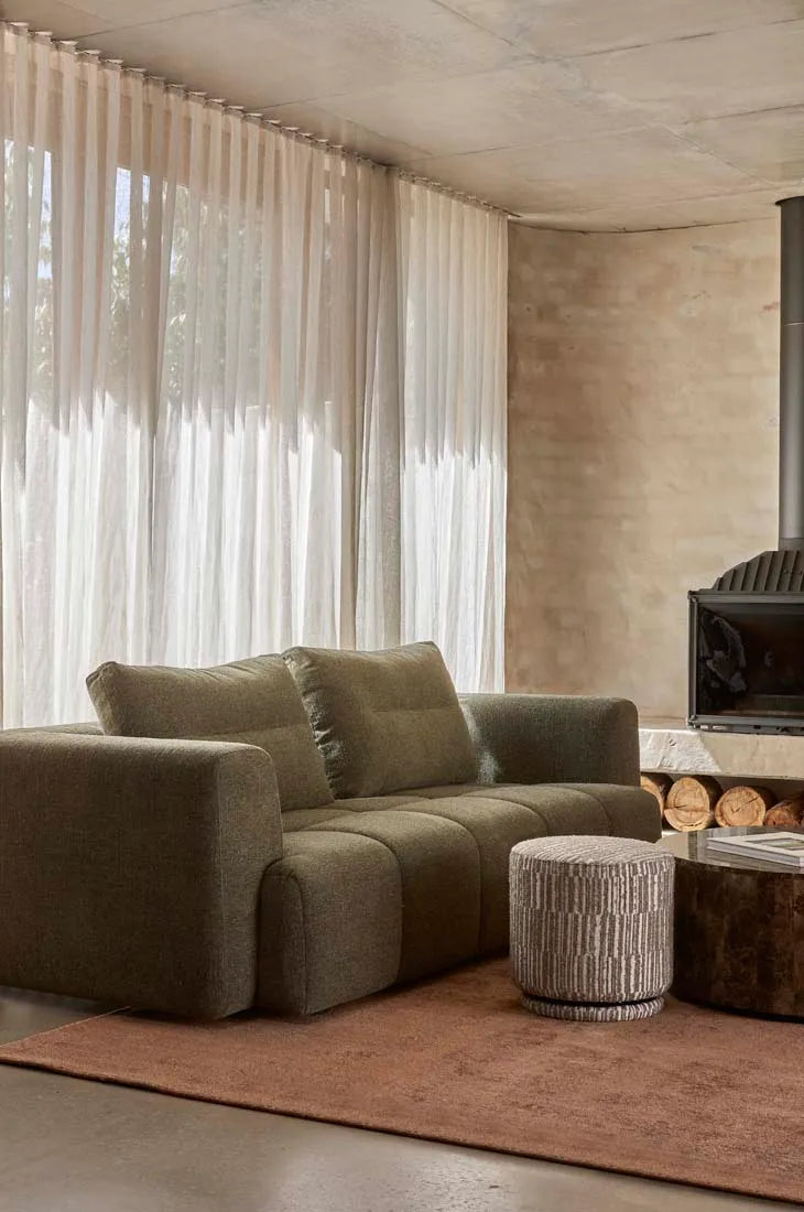 Kennedy Ridge Ottoman Mushroom Weave