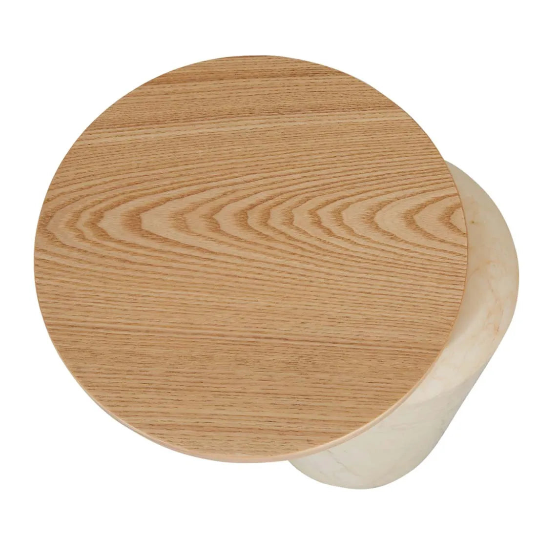 Pablo Side Table Natural/Brown Vein Marble