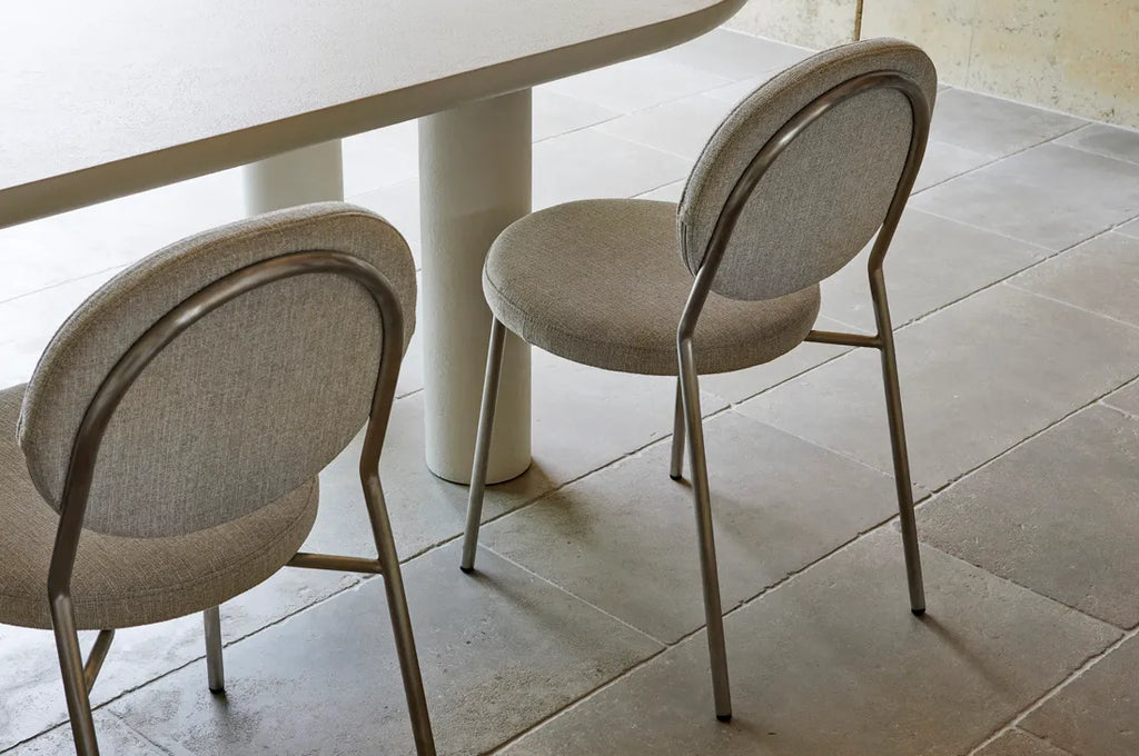 Laylah Loop Dining Chair Sandcastle Tweed