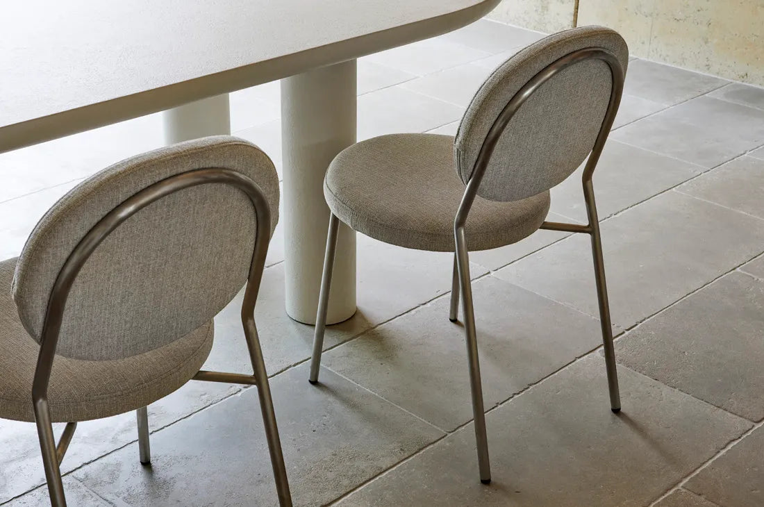 Laylah Loop Dining Chair Sandcastle Tweed