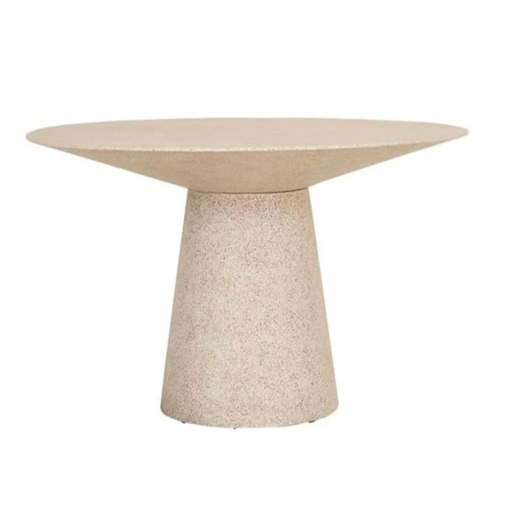 Livorno Sphere Dining Table Six Seater Sand Fleck