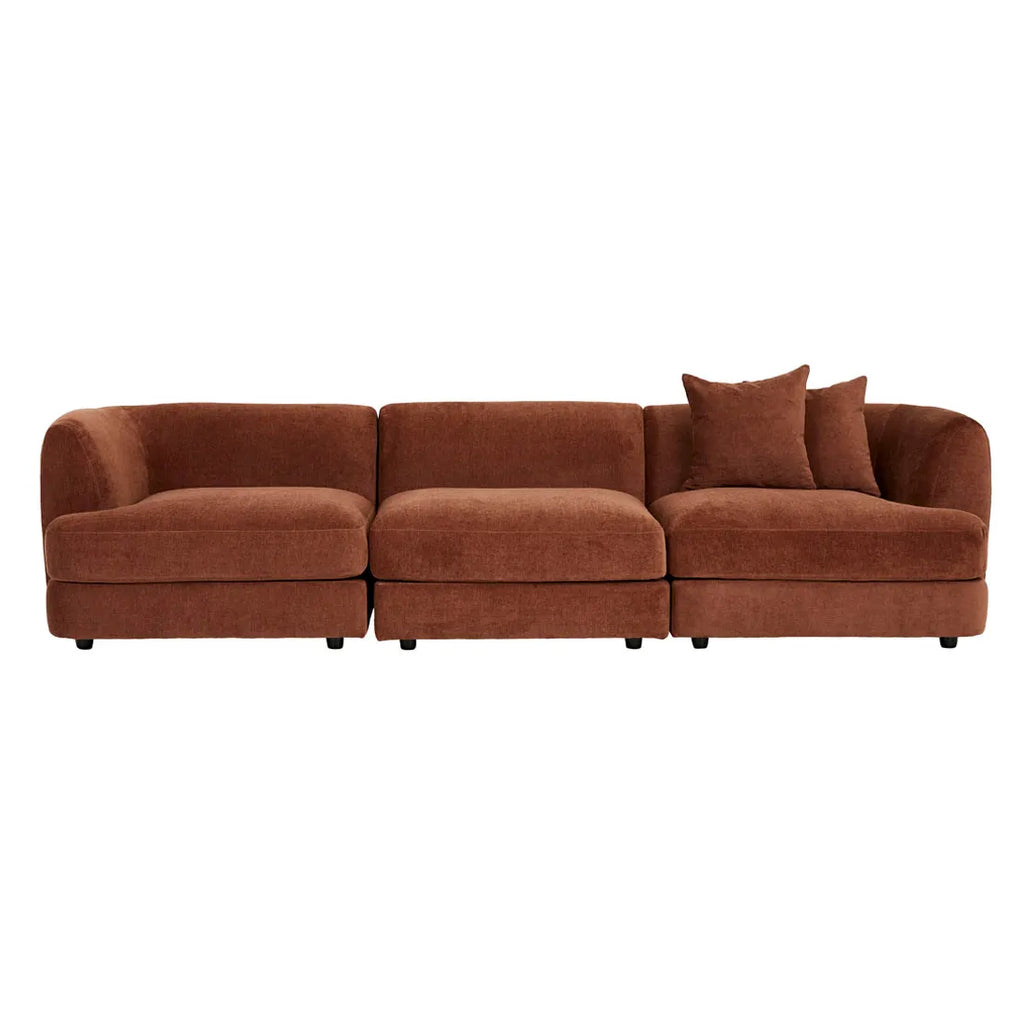 Madrid Curve Centre Sofa Chestnut
