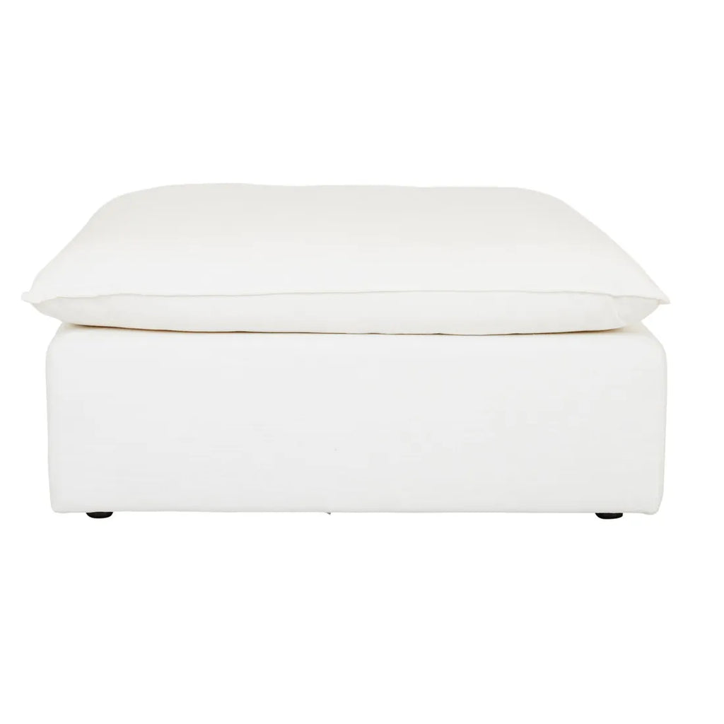 Madrid Retreat Ottoman Dove Linen