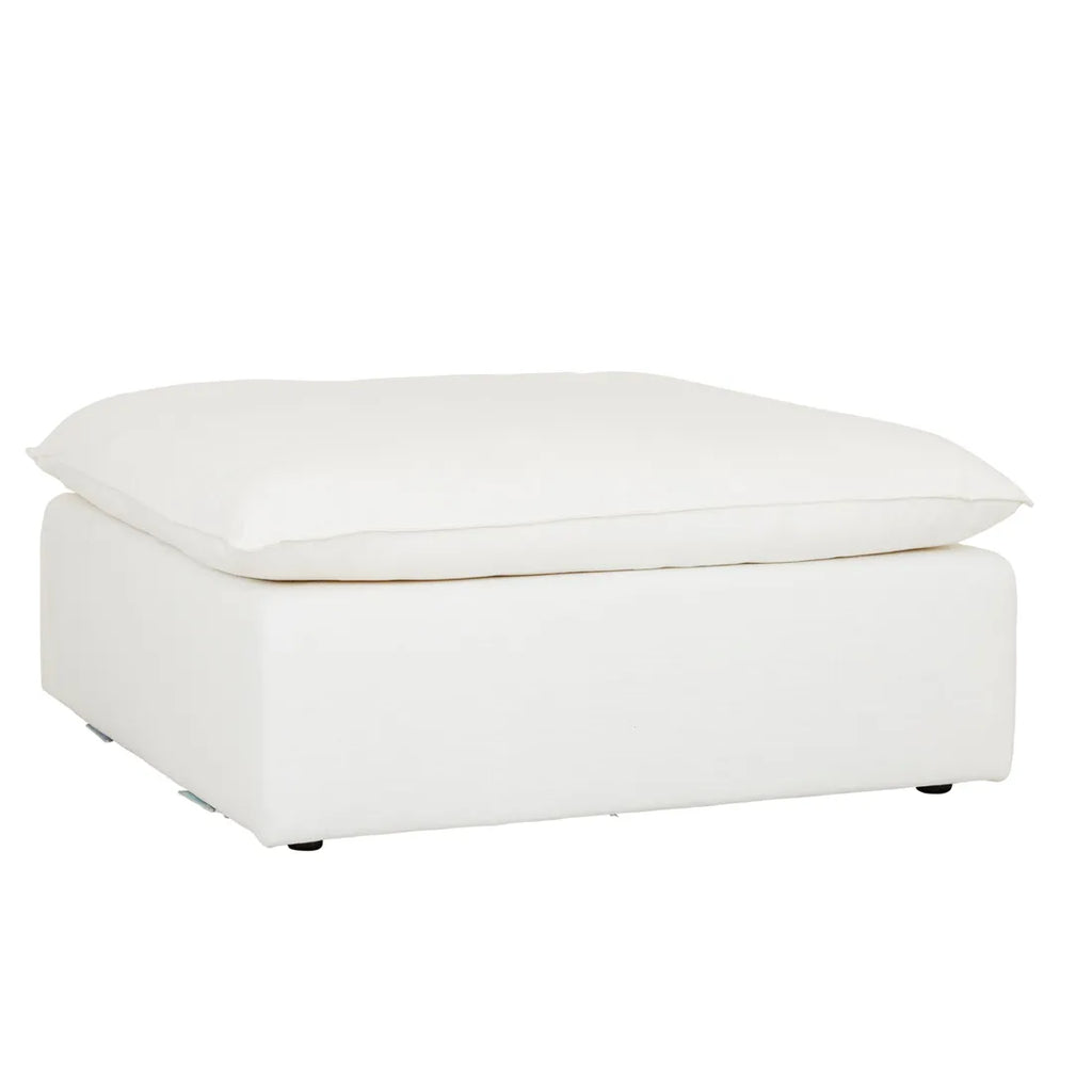 Madrid Retreat Ottoman Dove Linen