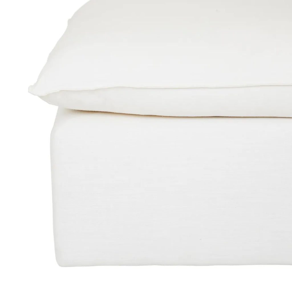 Madrid Retreat Ottoman Dove Linen