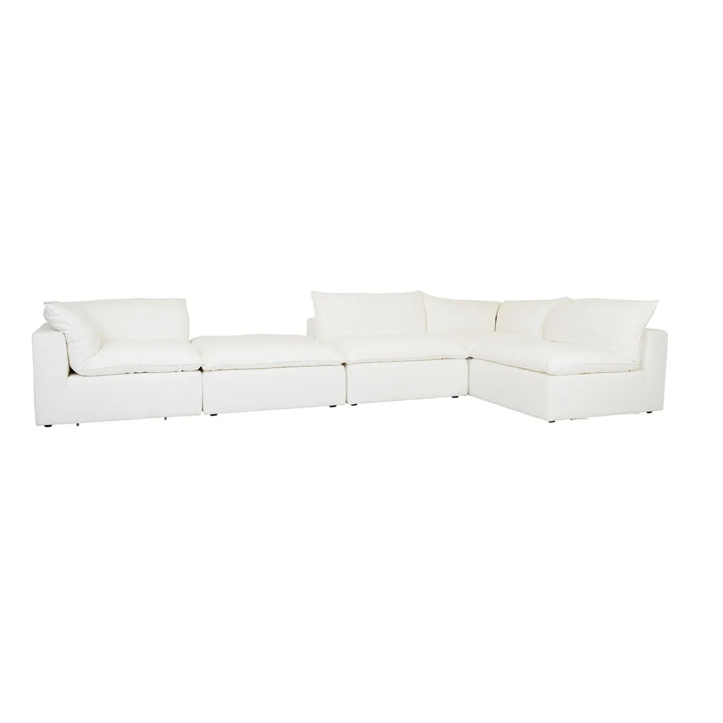 Madrid Retreat Ottoman Dove Linen