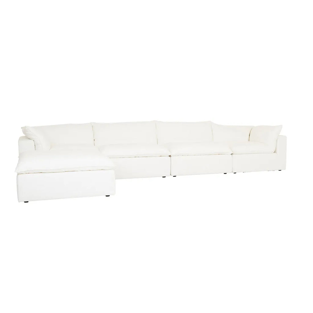Madrid Retreat Ottoman Dove Linen