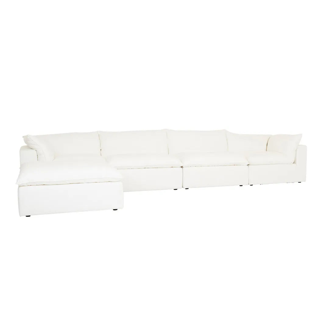 Madrid Retreat Ottoman Dove Linen