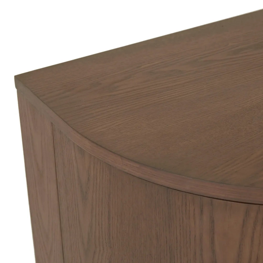 Oberon Crescent Entertainment Unit Smoked Ash 2100mm