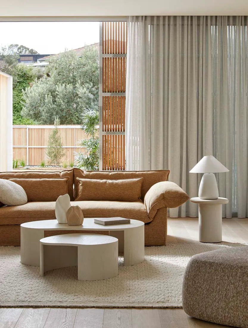 Pebble Large Ottoman Syrup Velvet