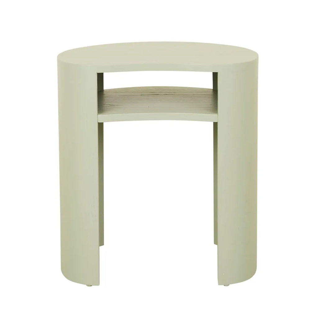 Oberon Curve Side Table Sage