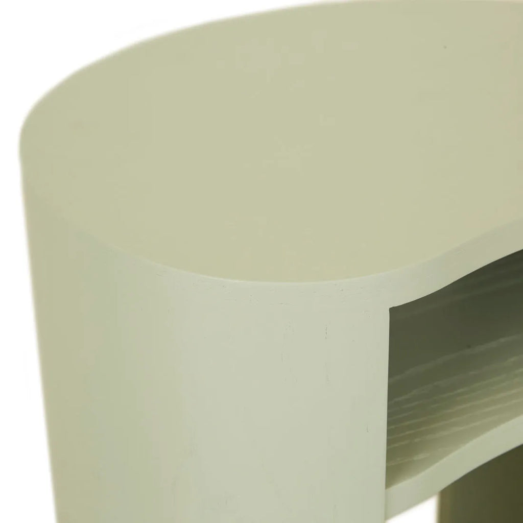 Oberon Curve Side Table Sage