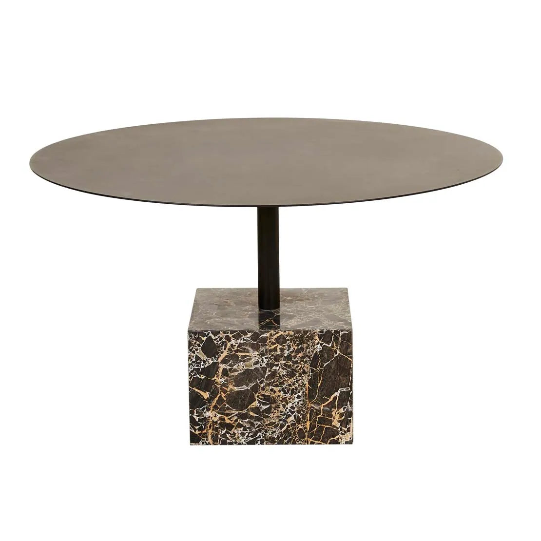 Verona Pillar Coffee Table Golden Portoro