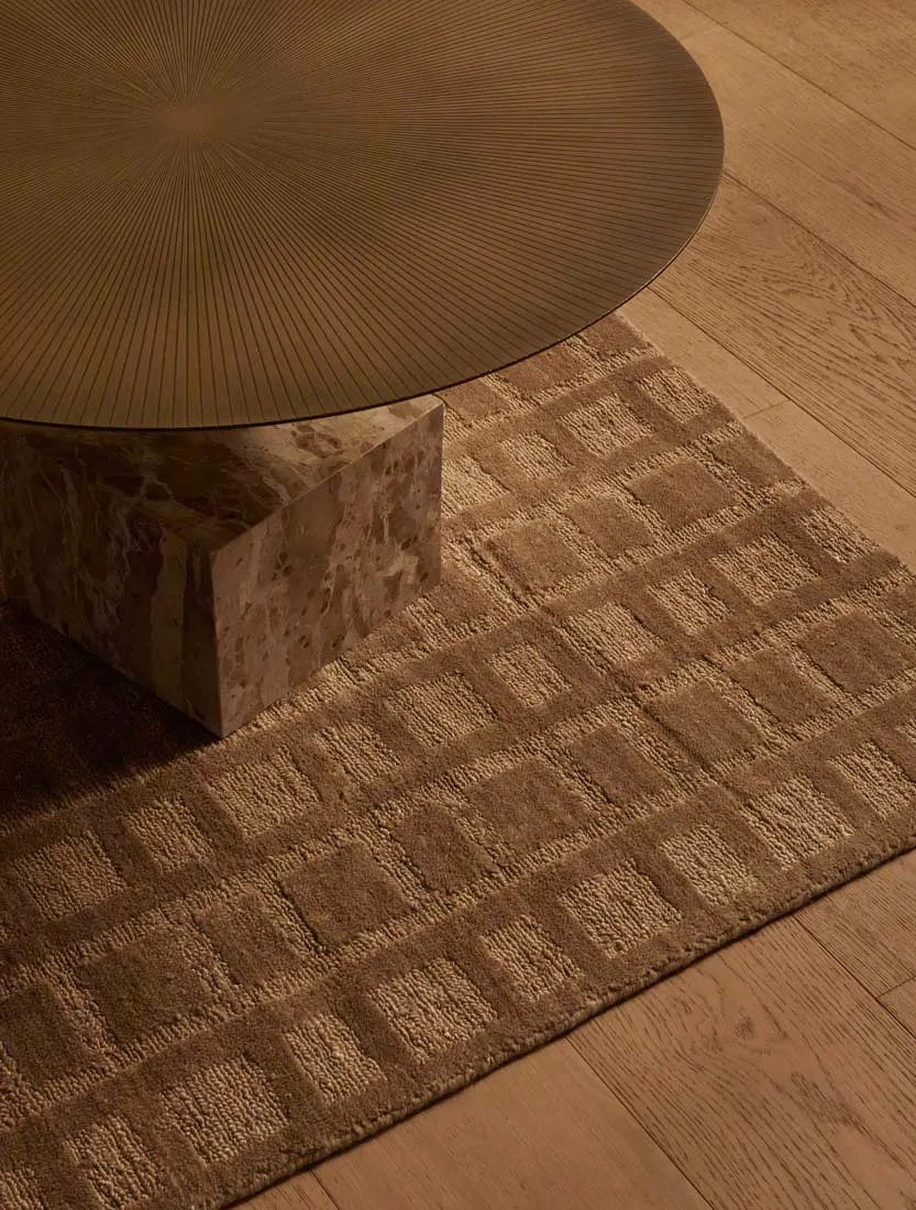 Verona Pillar Coffee Table Golden Portoro