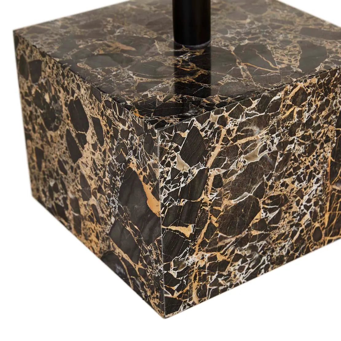 Verona Pillar Coffee Table Golden Portoro