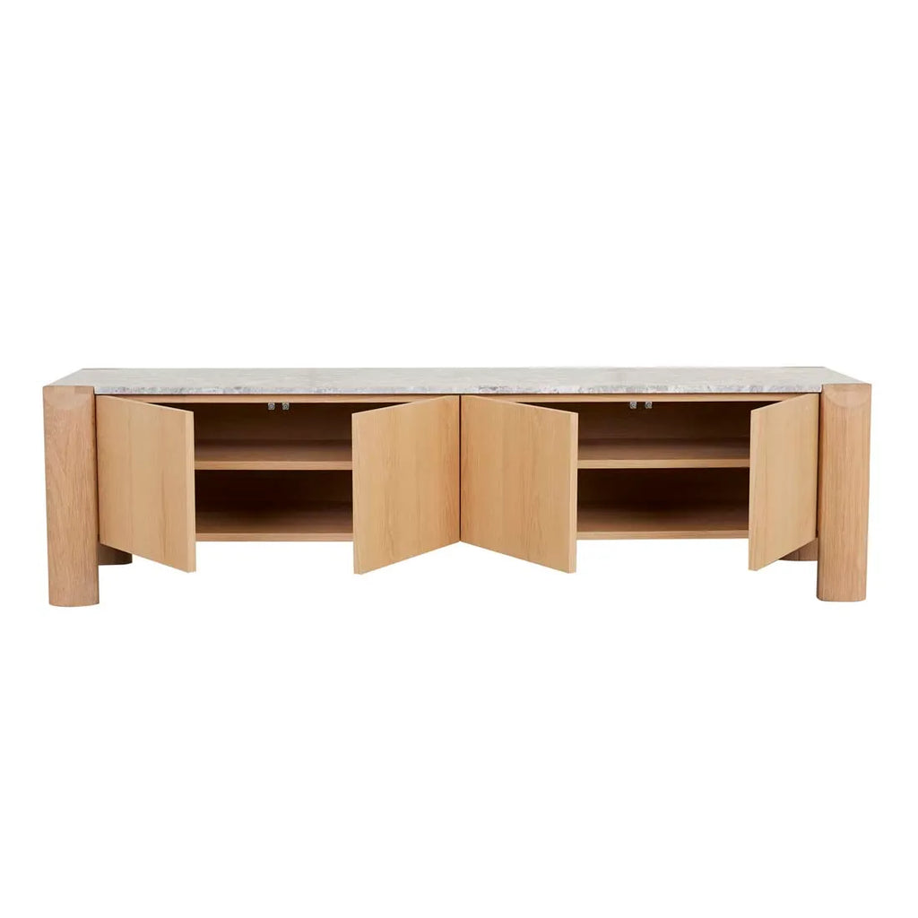Willa Marble Entertainment Unit Grey