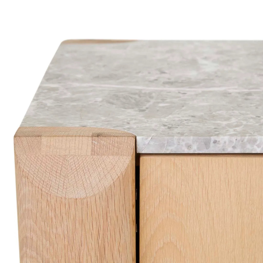 Willa Marble Entertainment Unit Grey