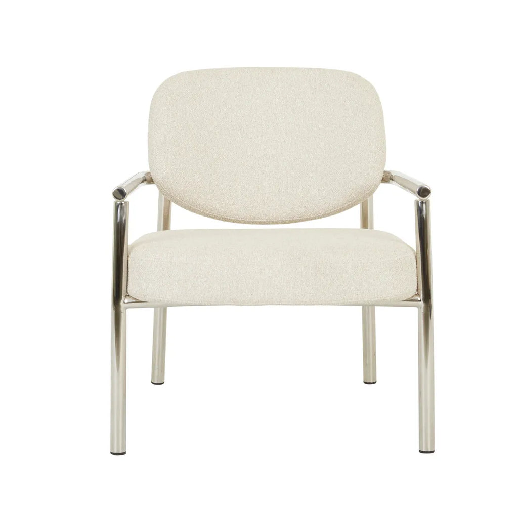 Lori Metal Armchair Brioche Boucle
