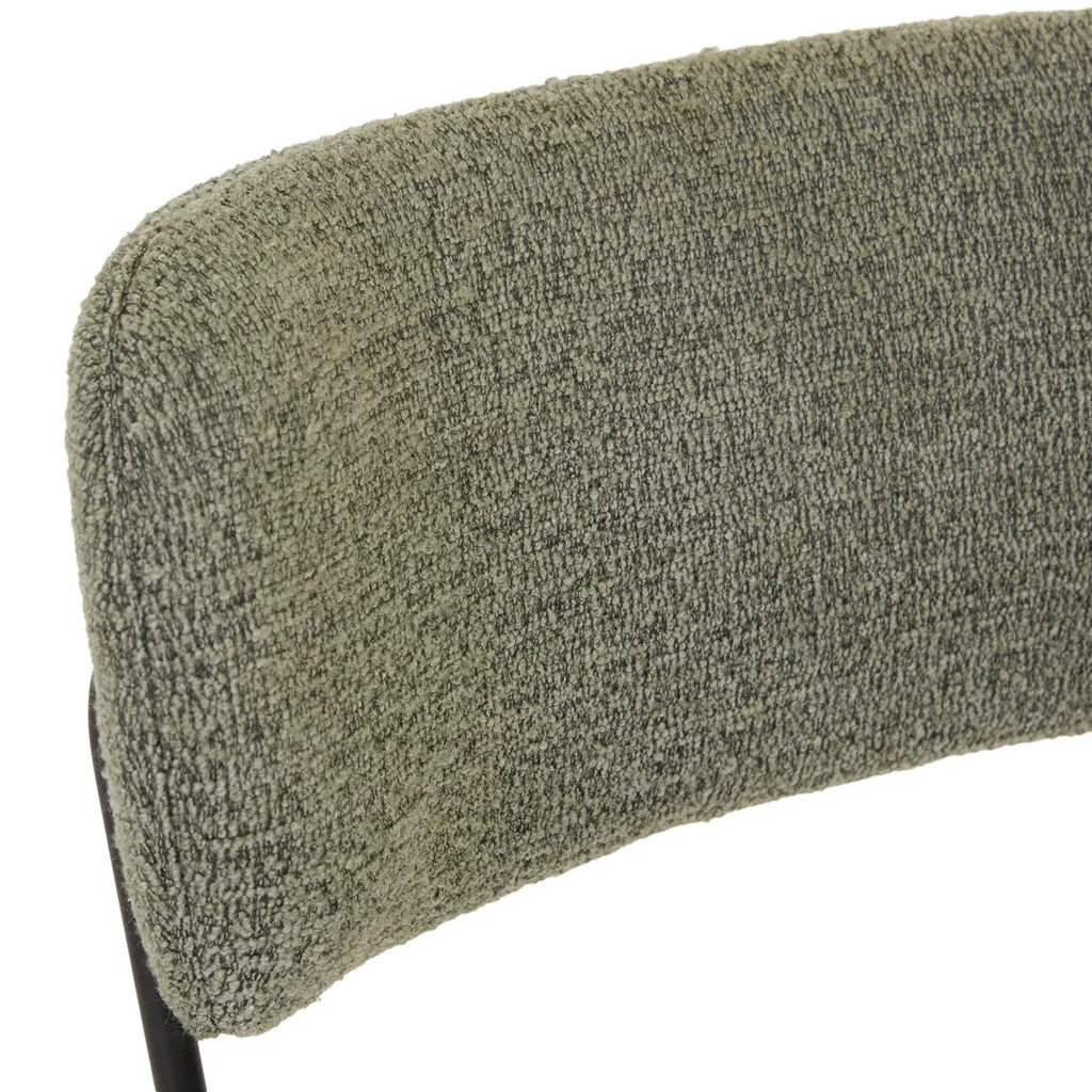 Piccolo Dining Chair Moss Tweed