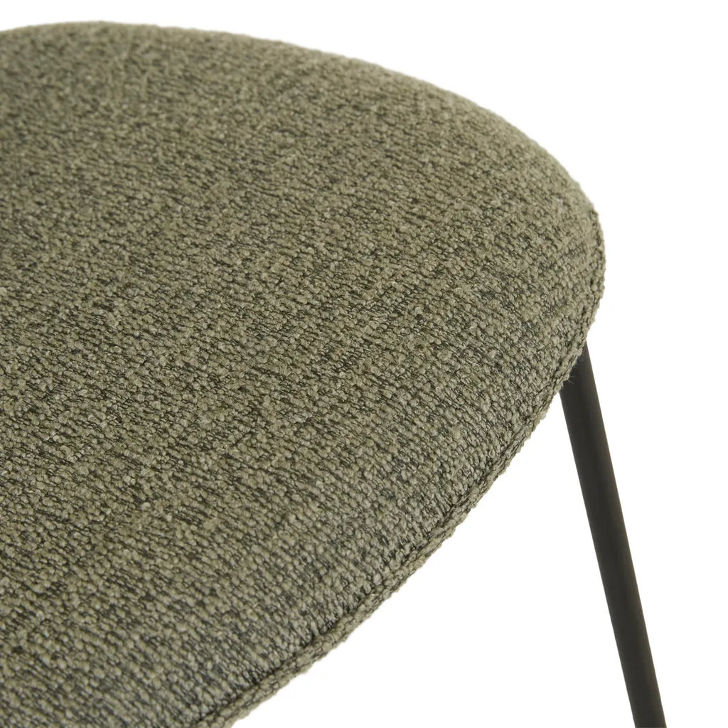 Piccolo Barstool Moss Tweed