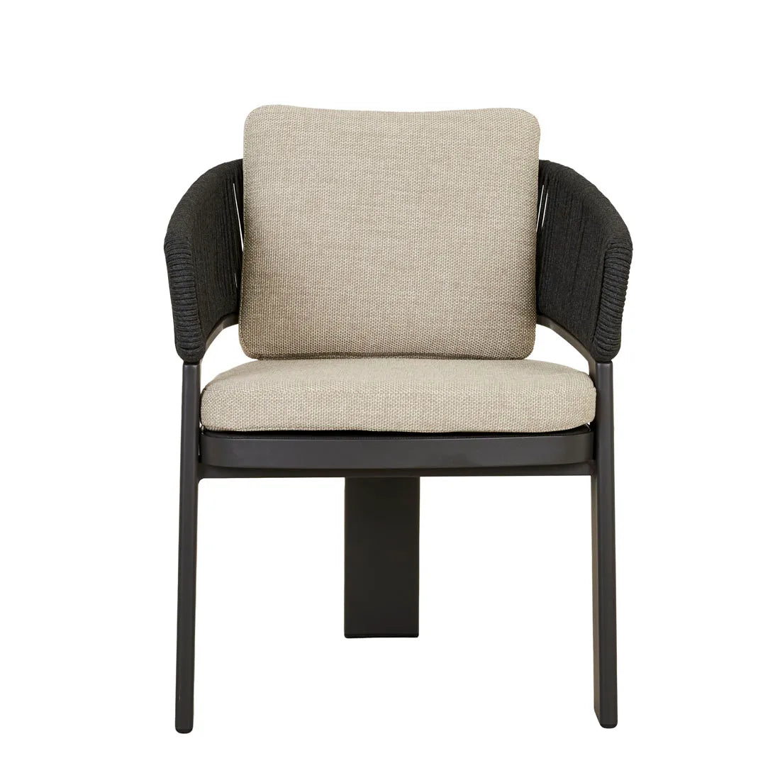Valencia Rope Dining Chair Carbon Grey