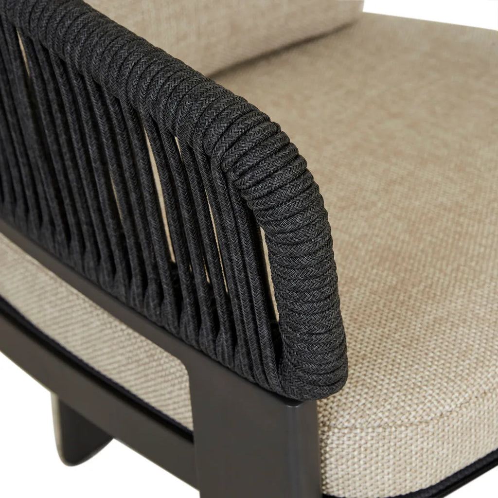 Valencia Rope Dining Chair Carbon Grey