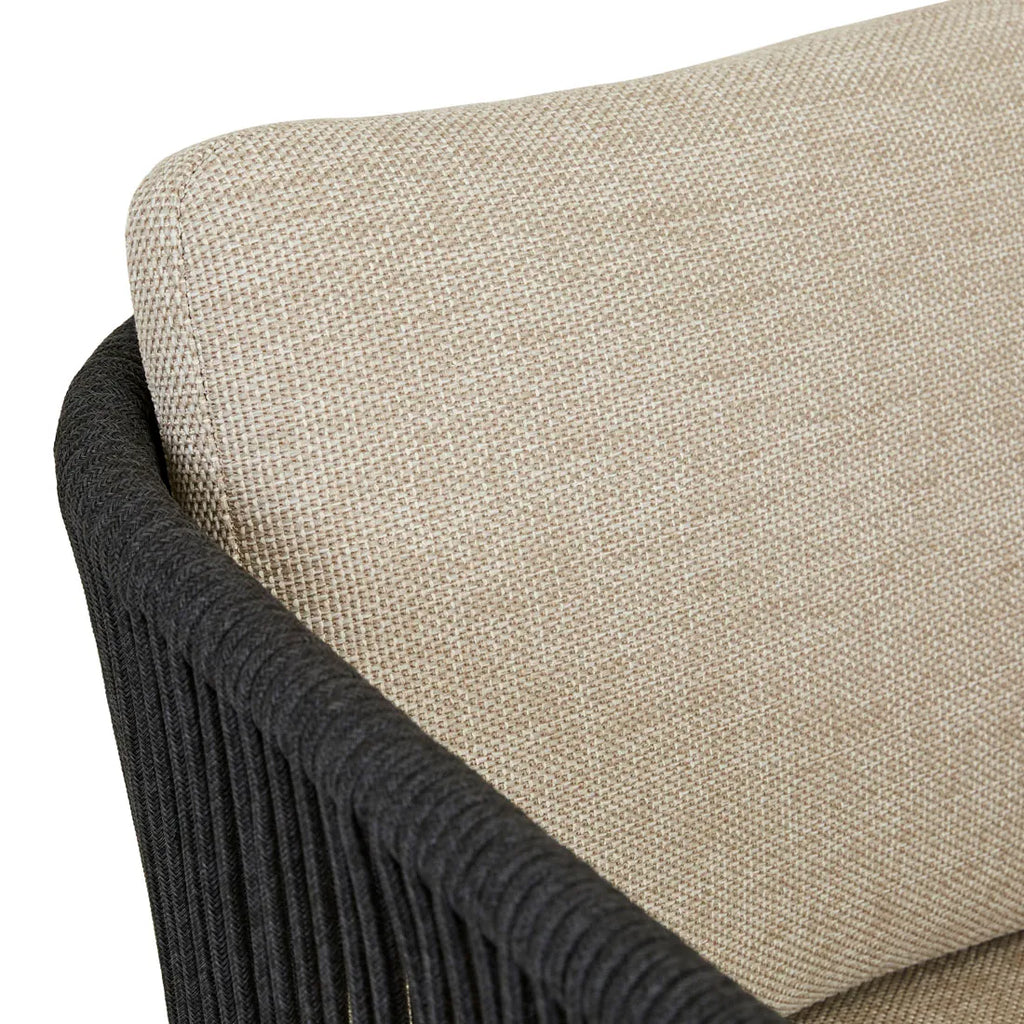 Valencia Rope Dining Chair Carbon Grey