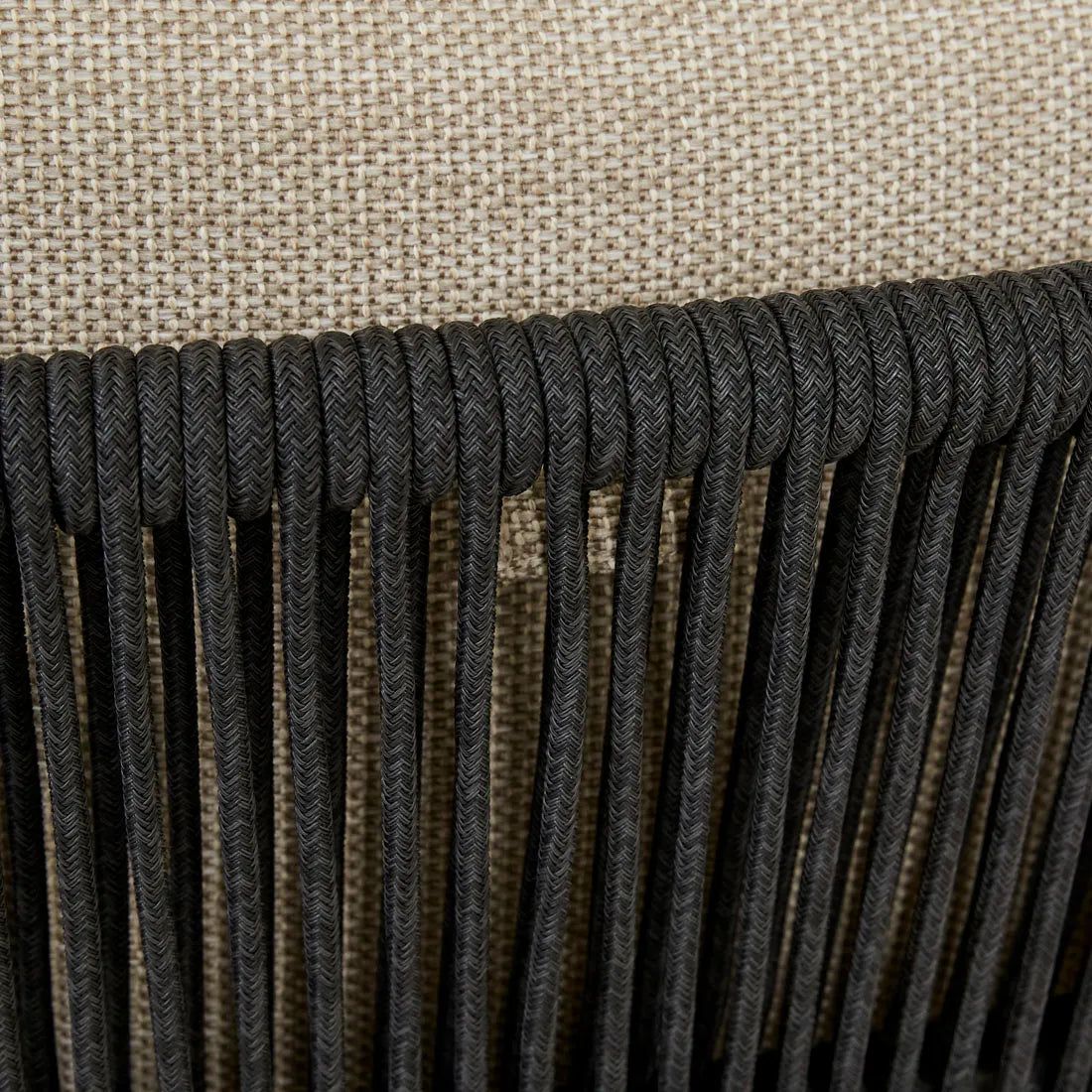 Valencia Rope Dining Chair Carbon Grey