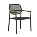 Valencia Weave Dining Chair Carbon Grey