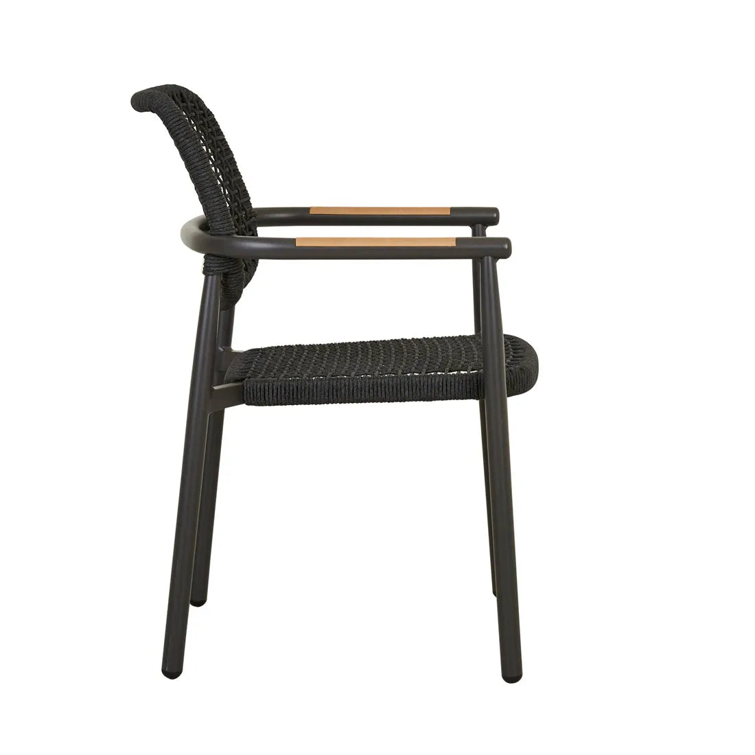 Valencia Weave Dining Chair Carbon Grey
