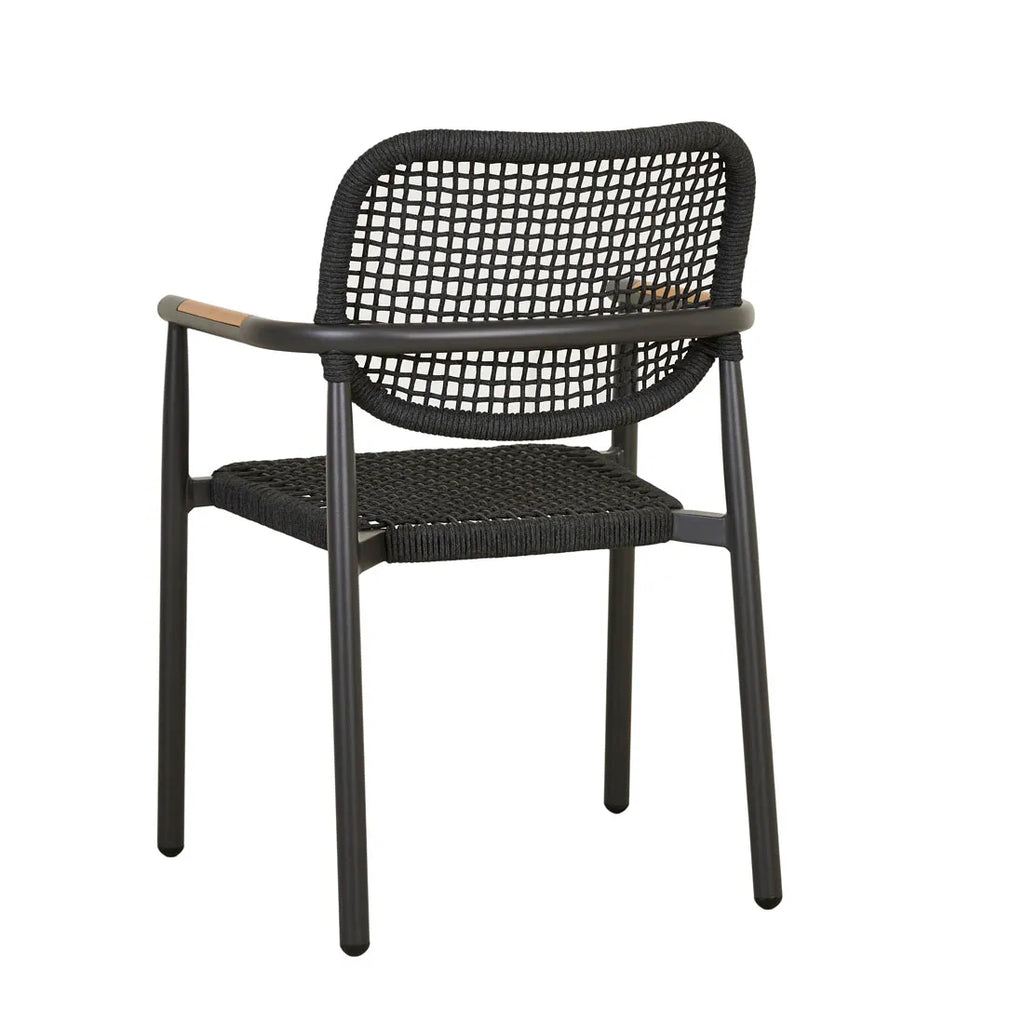Valencia Weave Dining Chair Carbon Grey