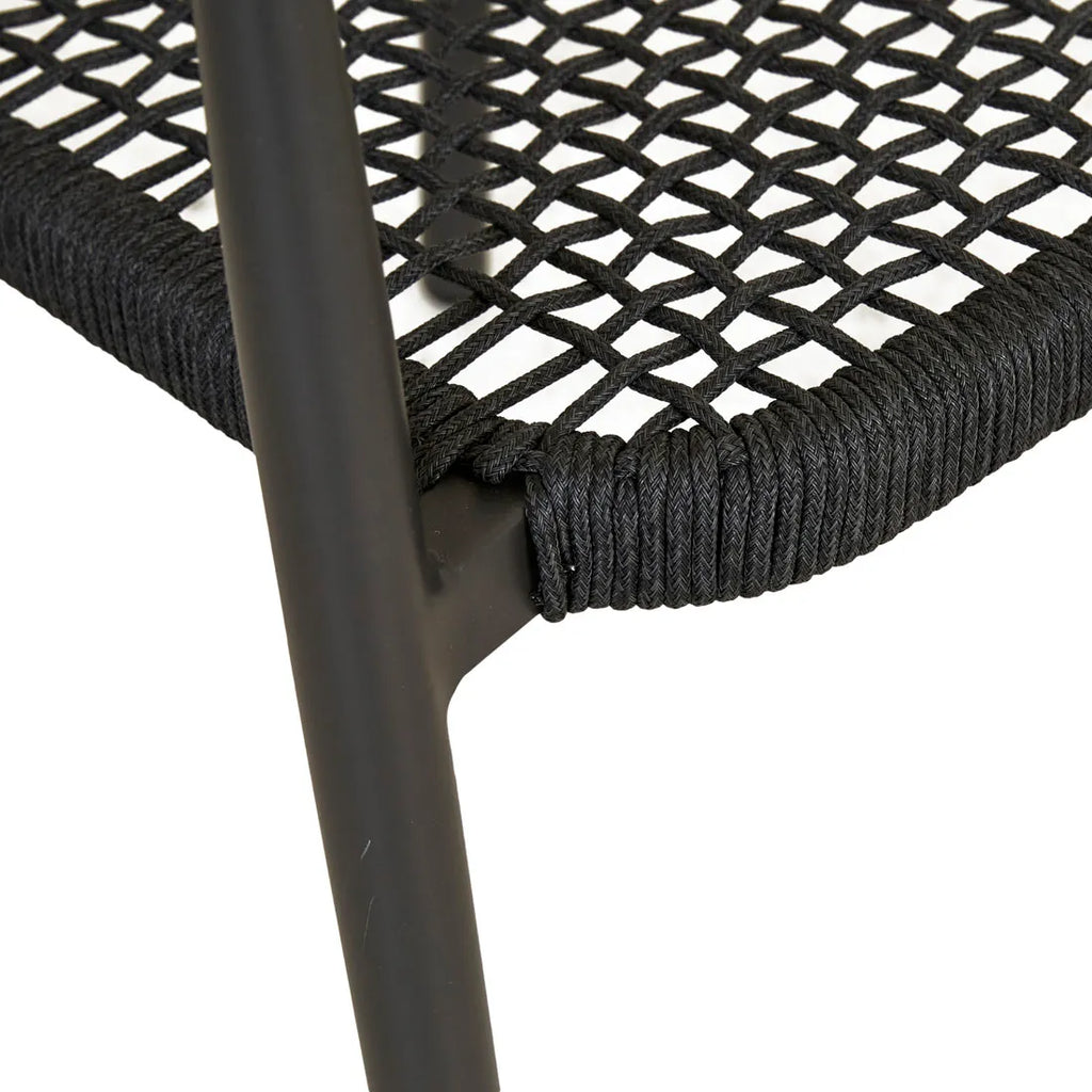 Valencia Weave Dining Chair Carbon Grey