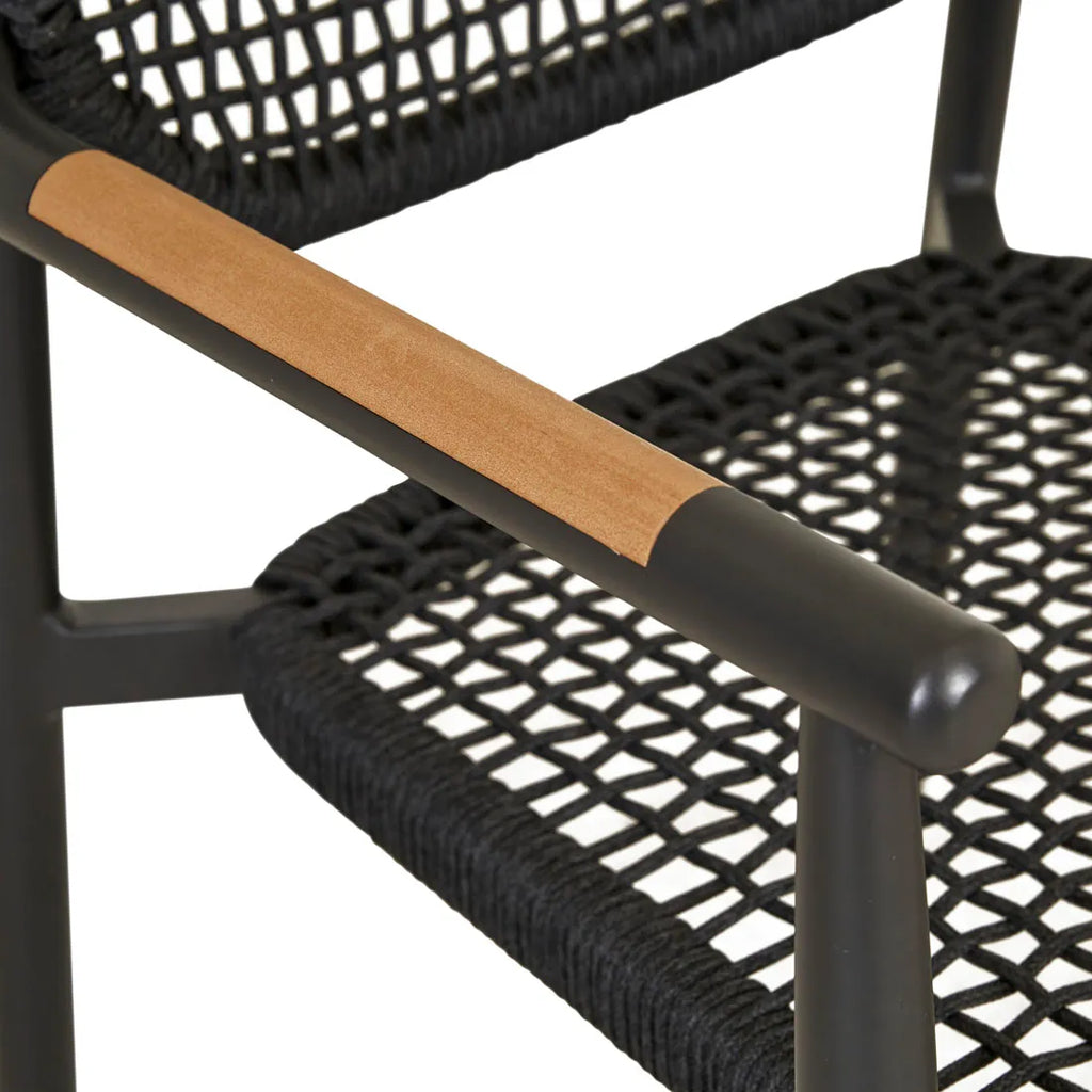 Valencia Weave Dining Chair Carbon Grey
