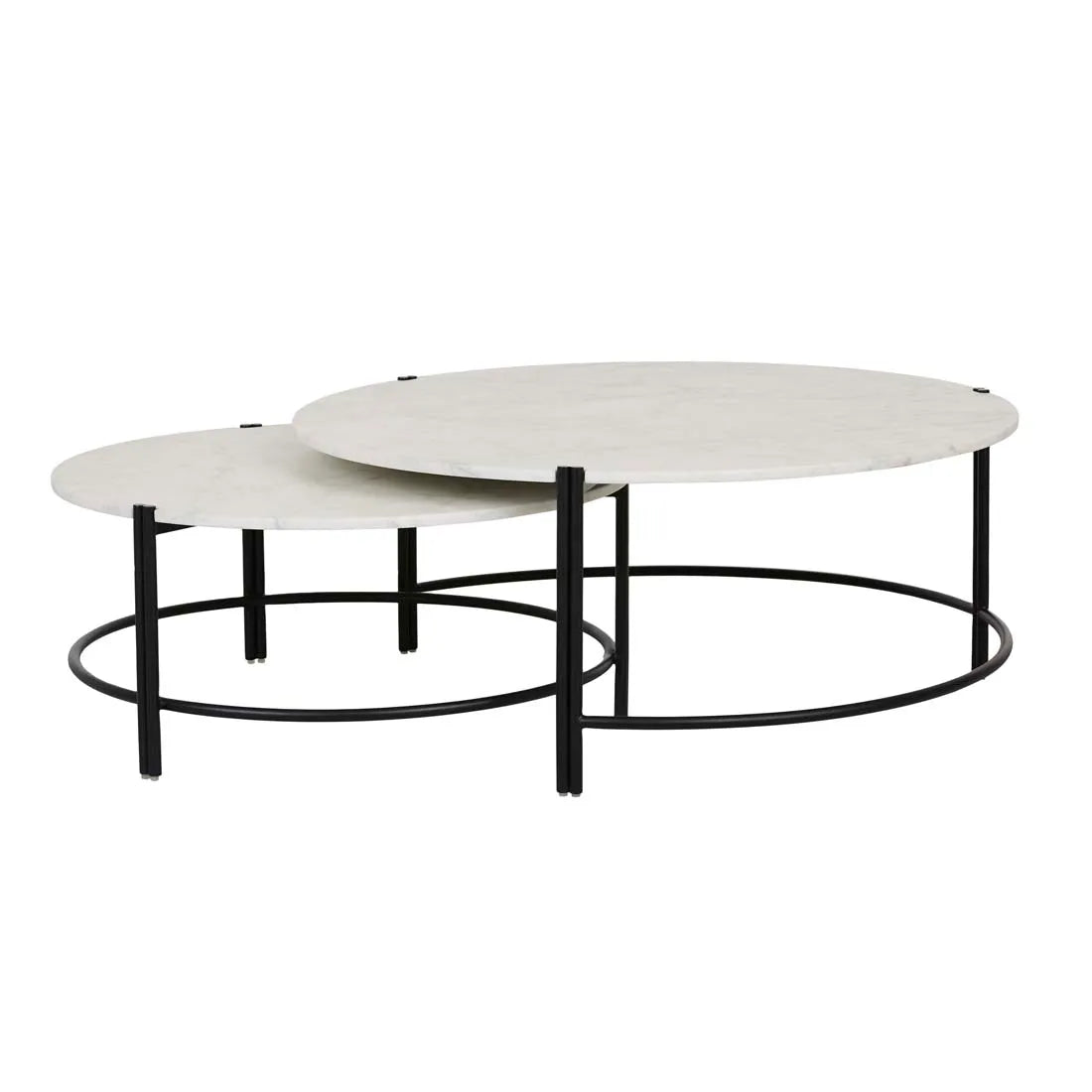 Atlas Twin Nest Coffee Table Matt White