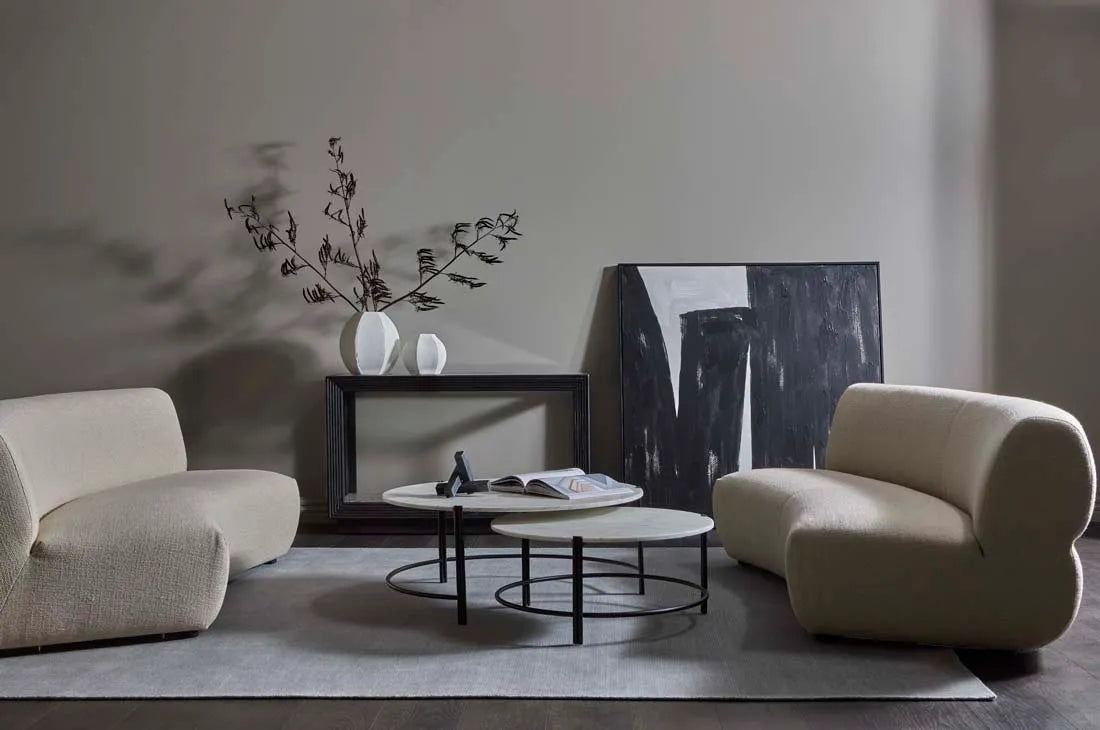 Atlas Twin Nest Coffee Table Matt White