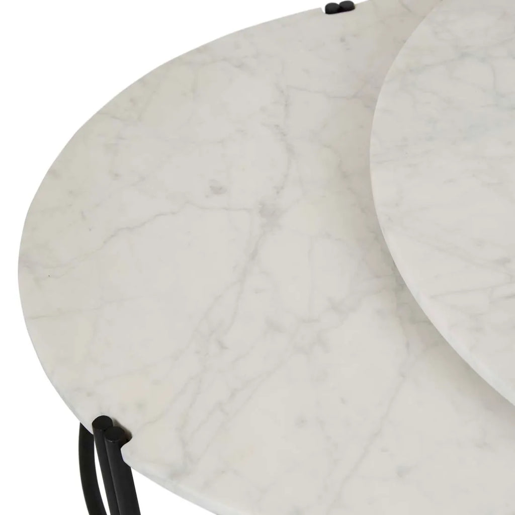 Atlas Twin Nest Coffee Table Matt White