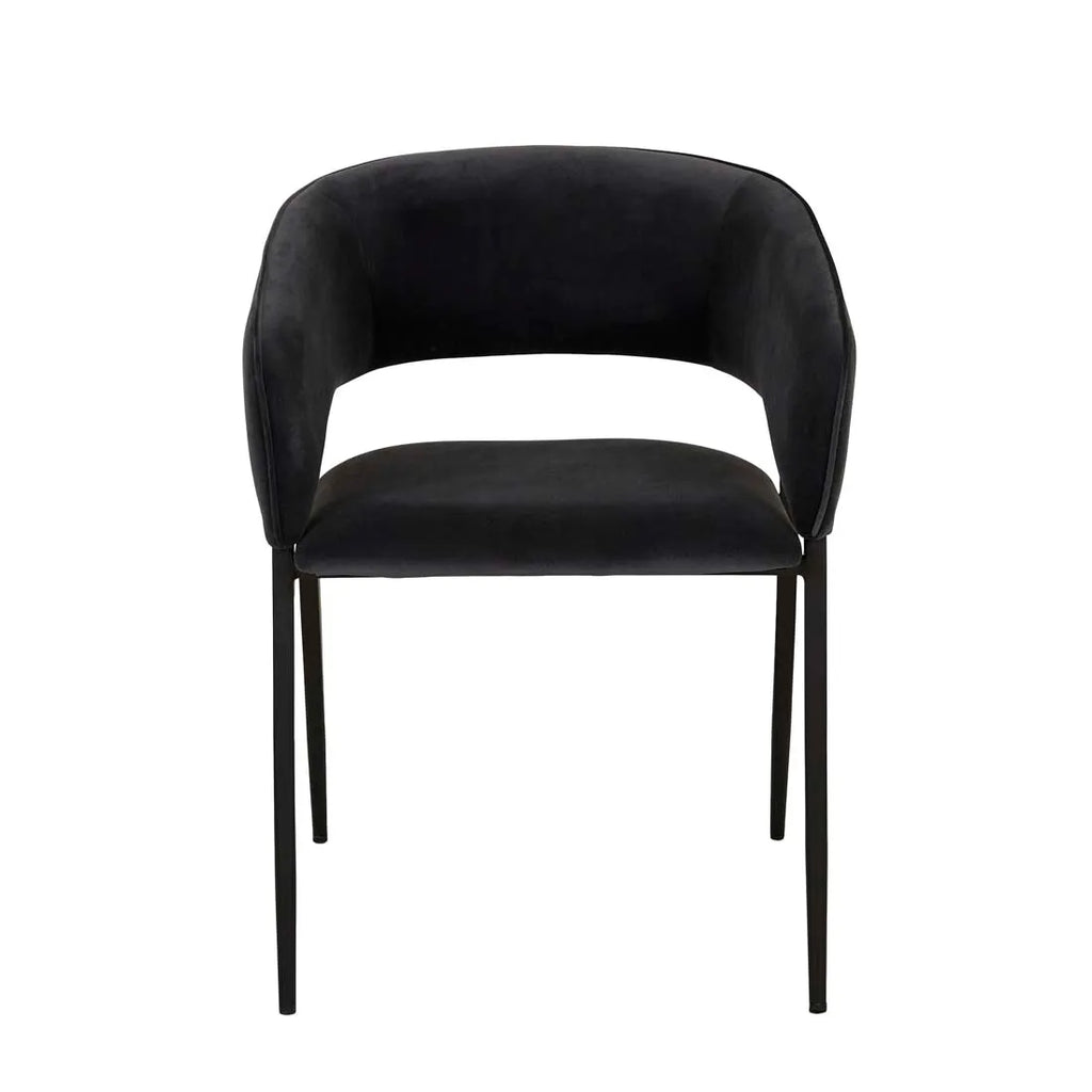 Eliza Dining Chair Onyx Velvet